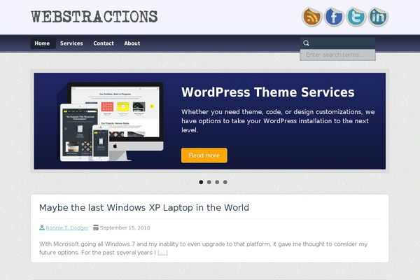 webstractions.com site used Webby