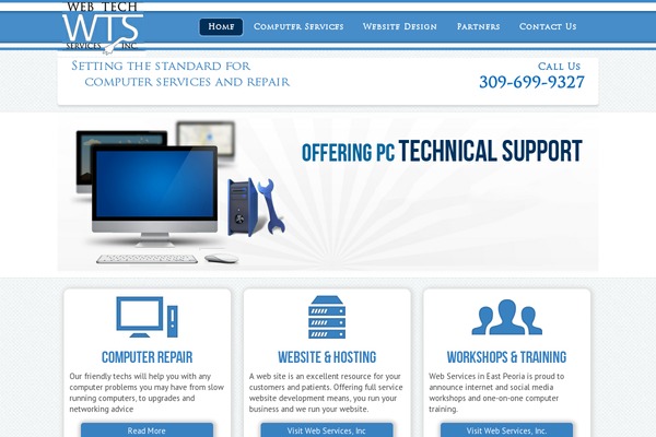 Webtech theme site design template sample