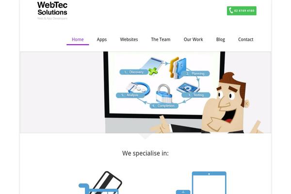 webtecsolutions.com.au site used Webtech