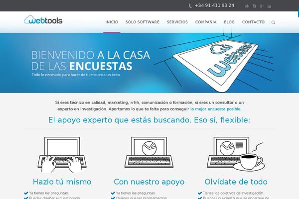 webtools.es site used Webtools