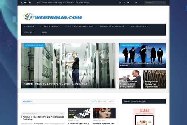 SmartMag theme site design template sample