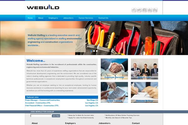 Webuild theme site design template sample