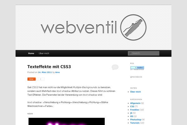 WordPress website example screenshot