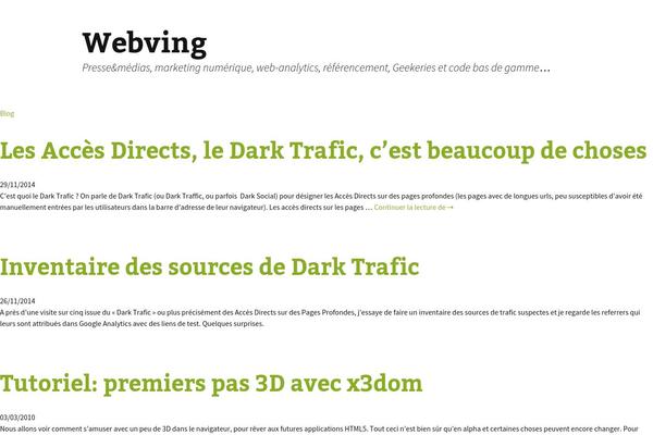webving.fr site used Holi