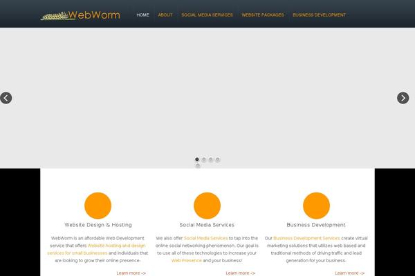 webworm.biz site used Themetify