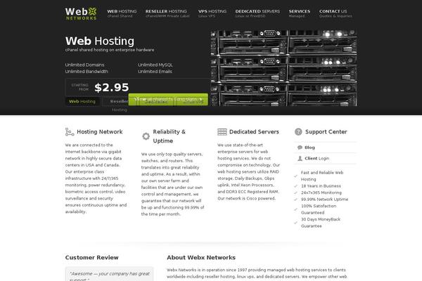 webx.net site used Webx