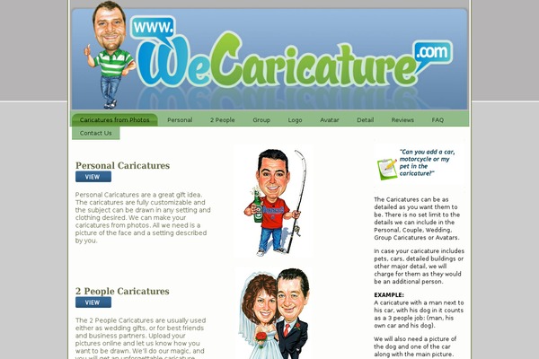 wecaricature.com site used Fantasy_picnic_date_pee195