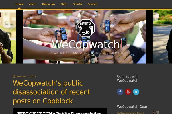 wecopwatch.org site used Film-the-police