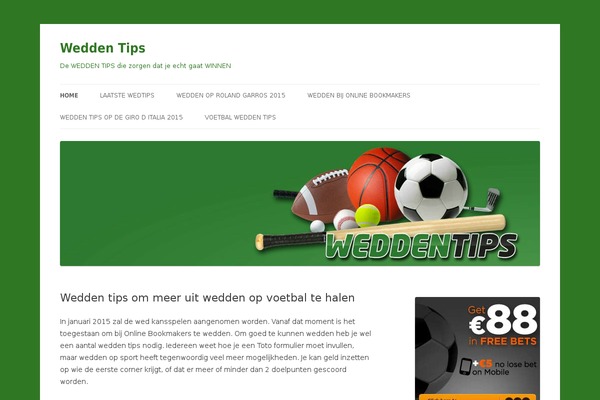 WordPress website example screenshot