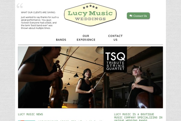 weddingbandnyc.com site used Lucy-music