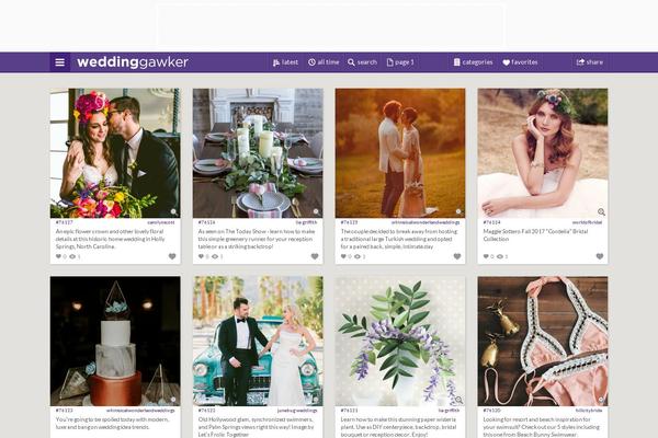 weddinggawker.com site used Foodgawker
