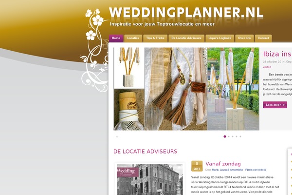 weddingplanner.nl site used Weddingplanner