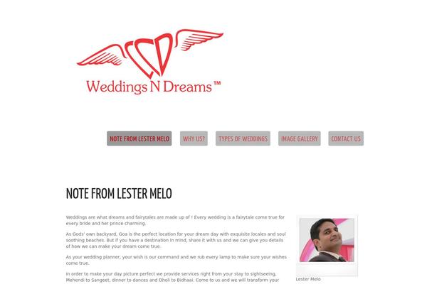 Weddings theme site design template sample