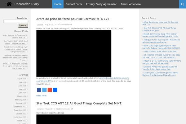 Default theme site design template sample