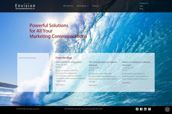 WordPress website example screenshot
