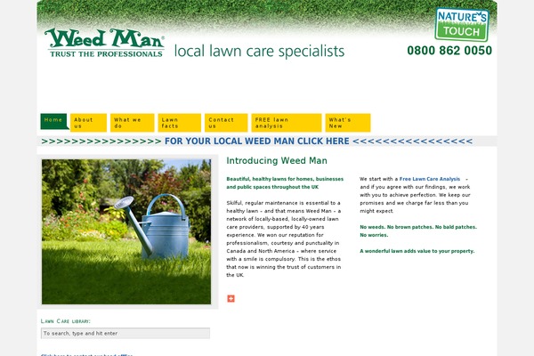 weed-man-lawn-services.co.uk site used Thesis 1.8.4