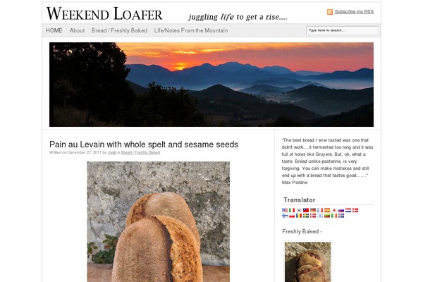 weekendloafer.com site used Headway-2012
