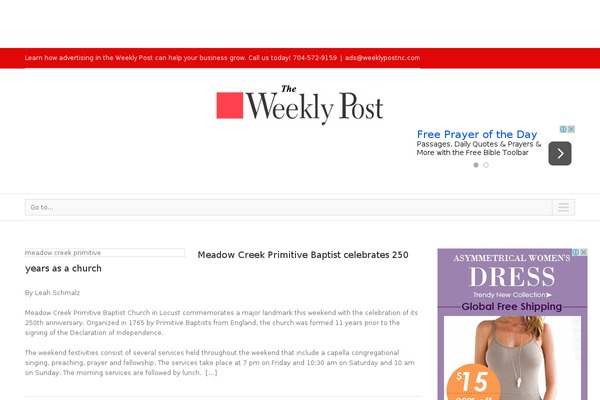 WordPress website example screenshot