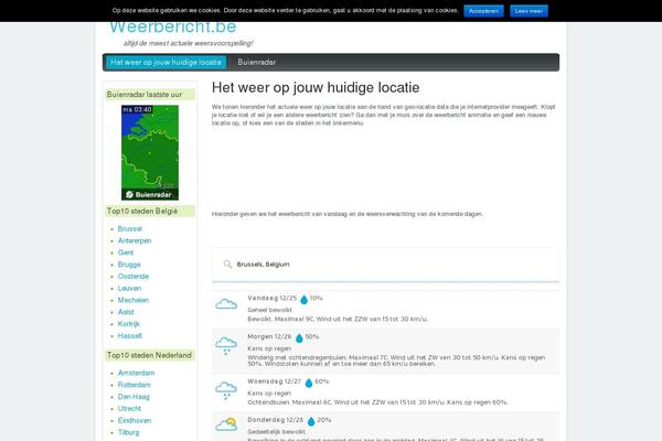 Site using WeatherSlider plugin