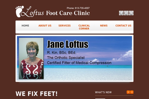 wefixfeet.ca site used Senior