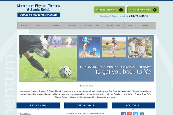 WordPress website example screenshot