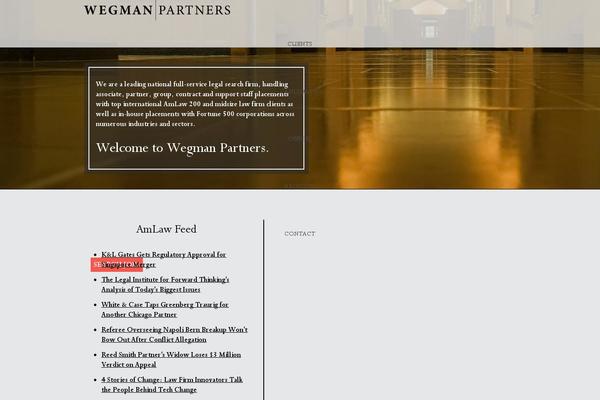 wegmanpartners.com site used Wegmantheme