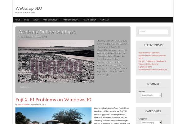 Xo theme site design template sample