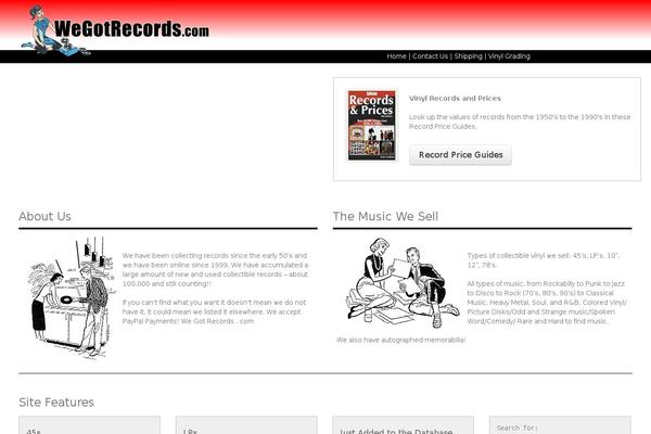 wegotrecords.com site used Vinyl