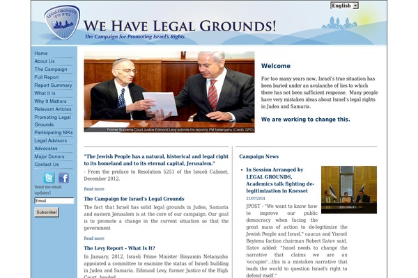 wehavelegalgrounds.org site used Levireport