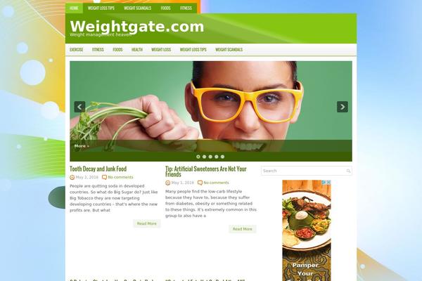 Healthfit theme site design template sample