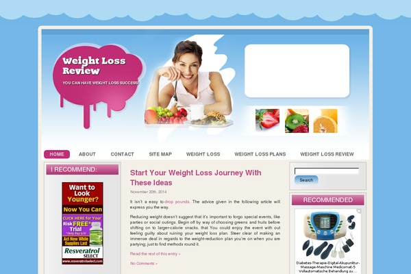 weight_loss theme websites examples