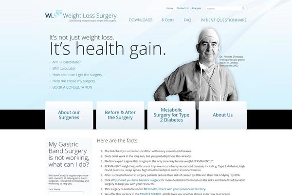 weightlosssurgery.ca site used Wls