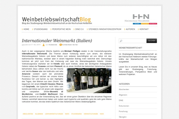 WordPress website example screenshot