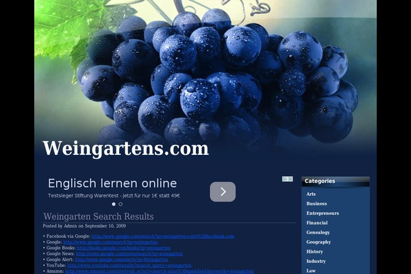 weingartens.com site used Vineyard