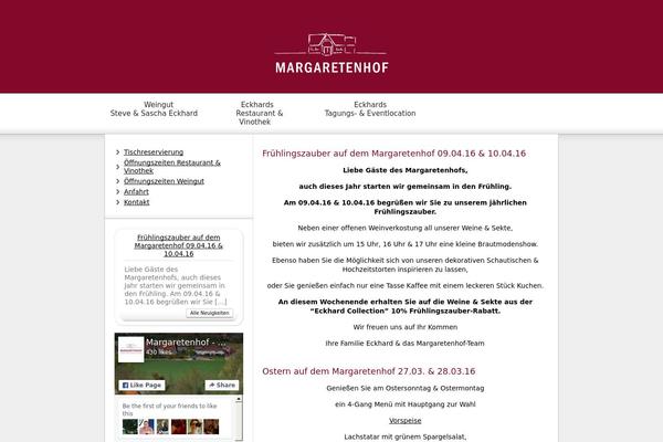 weingut-margaretenhof.de site used Margaretenhof