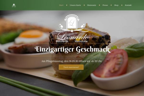 Leonardo theme site design template sample
