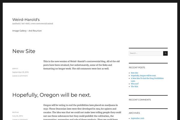 WordPress website example screenshot