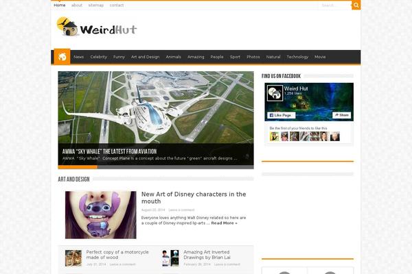 weirdhut.com site used Sahifa