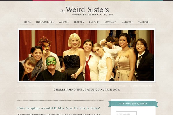 weirdsisterscollective.com site used Papercore_v112