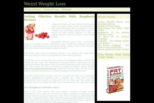 weirdweightloss.com site used Healthy WP