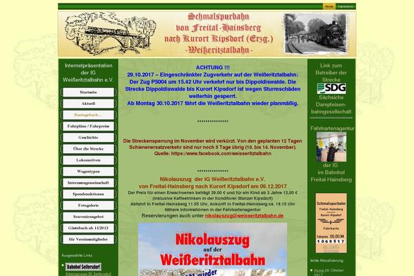 weisseritztalbahn.de site used Web_igw_v1