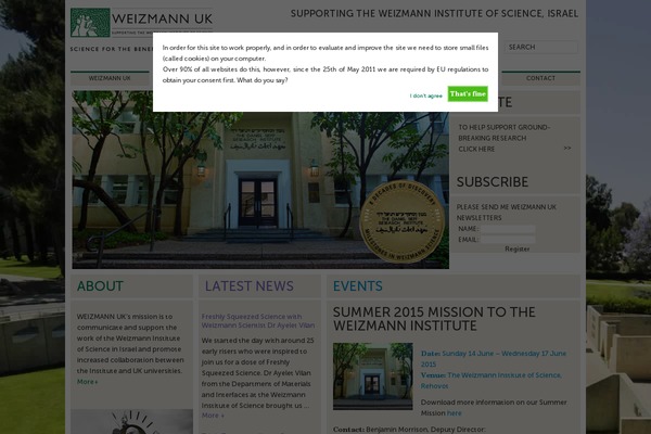weizmann.org.uk site used Weizmann