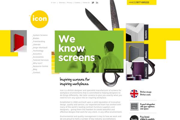 Icon theme site design template sample