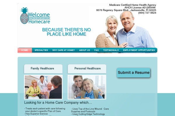welcomehomecare.com site used Wh