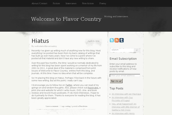 welcometoflavorcountry.com site used The Thinker Lite