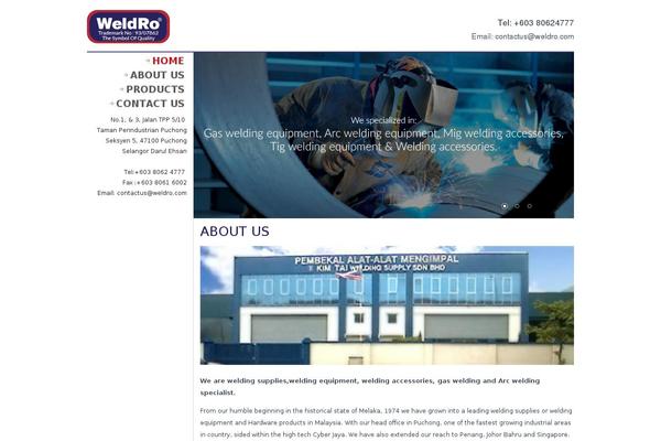 weldro.com site used Weldro