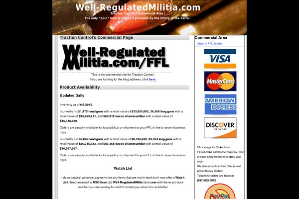 well-regulatedmilitia.com site used Adsense-10