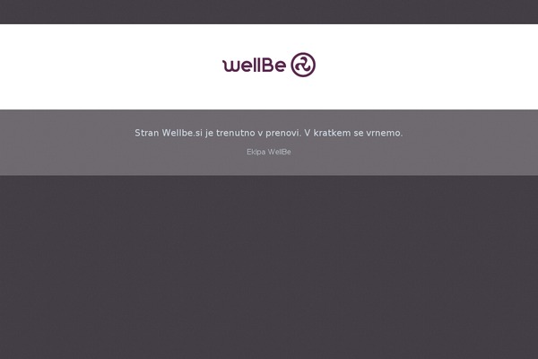 wellbe.si site used Vobnoviwb