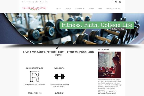 Fitness theme site design template sample