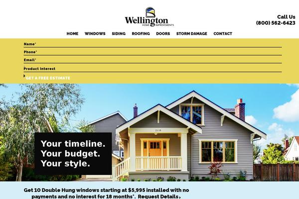 wellingtonhomeimprovements.com site used Wellington_theme